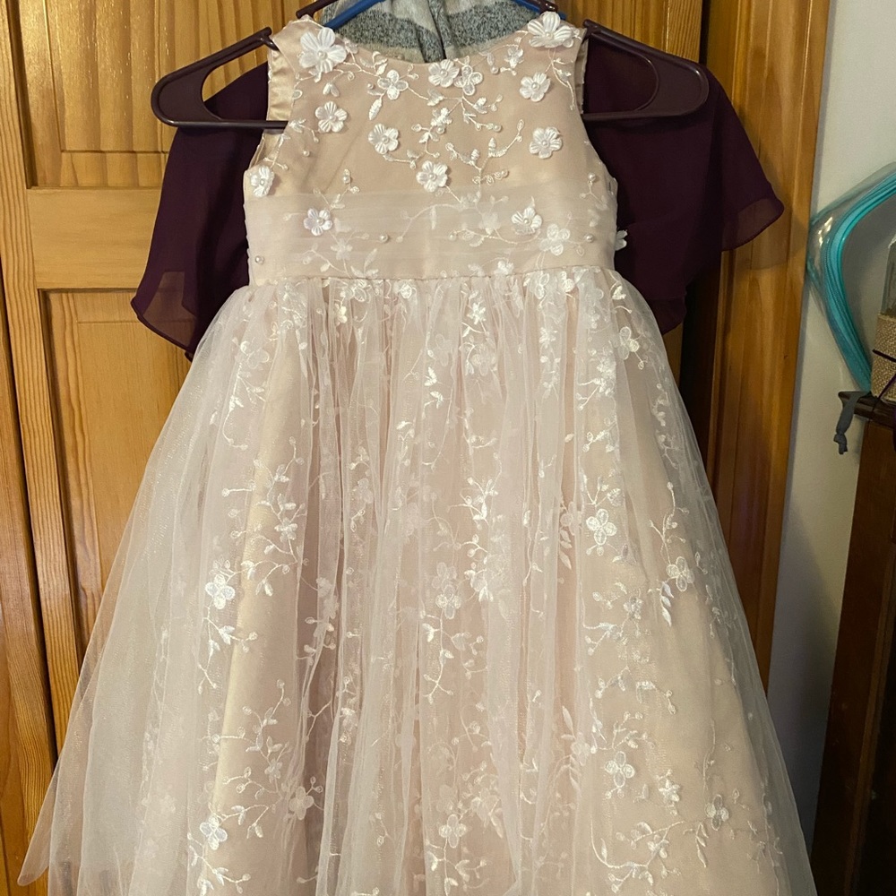 Toddler girls size 4T. Flower girl dress.